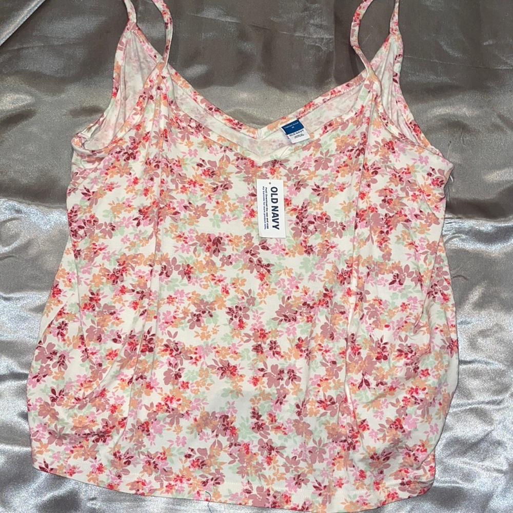 Old Navy Floral Soft Spaghetti Strap Tank